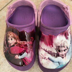 Crocs Disney Frozen Elsa and Anna Light Up Crocs Size Toddler C9